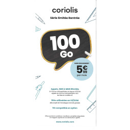 Coriolis forfait 5€99